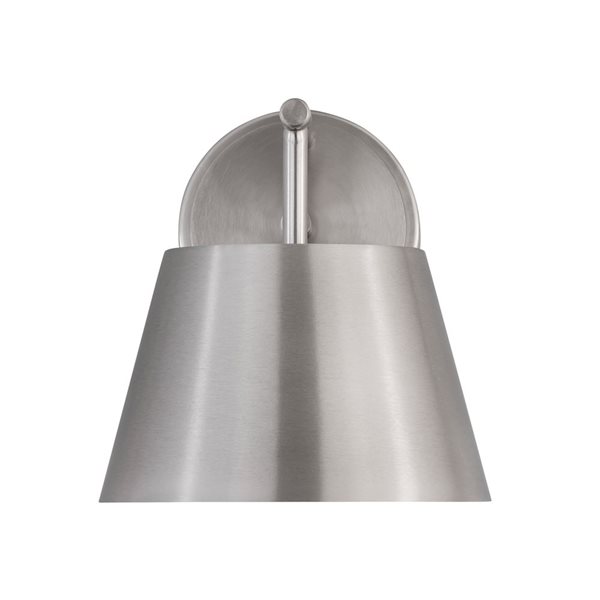 Z-Lite Lilly 8-in Brushed Nickel 1-Light Wall Sconce