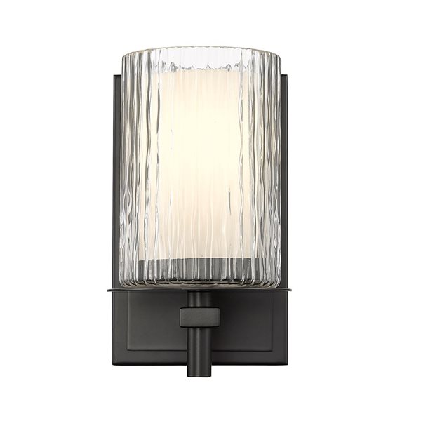 Z-Lite Grayson 4.75 Matte Black 1-Light Wall Sconce