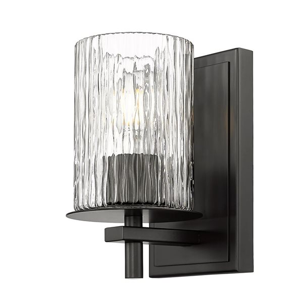 Z-Lite Grayson 4.75 Matte Black 1-Light Wall Sconce