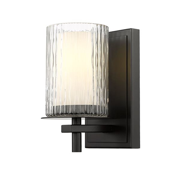 Z-Lite Grayson 4.75 Matte Black 1-Light Wall Sconce