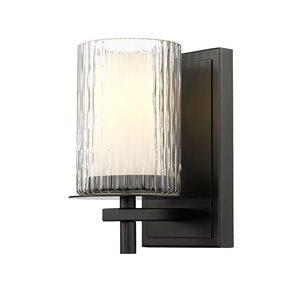 Z-Lite Grayson 4.75 Matte Black 1-Light Wall Sconce