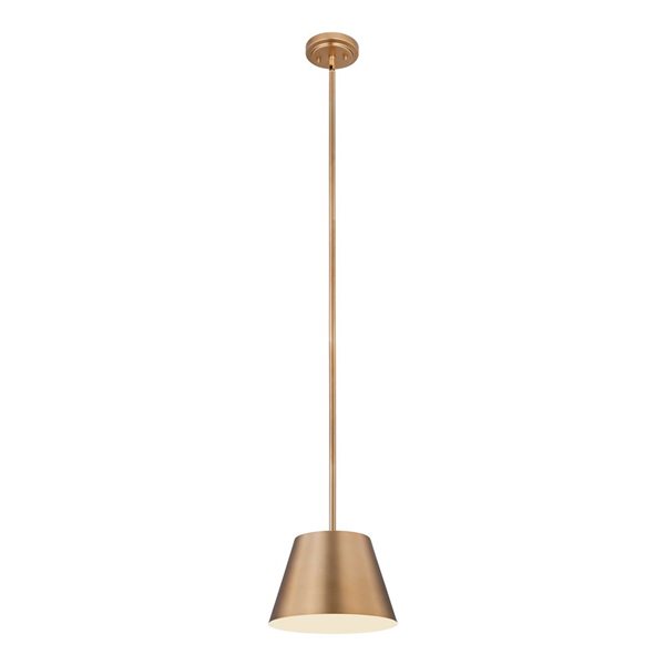 Z-Lite Lilly Modern Gold 1-Light Dome Pendant Light