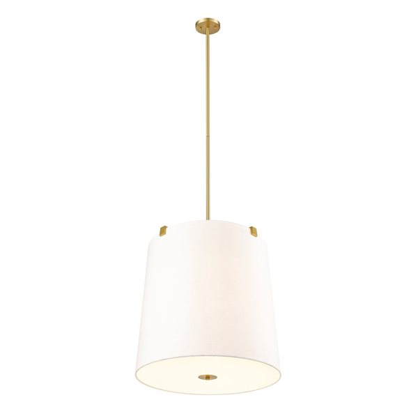 Z-Lite Weston Modern Gold 6-Light Drum Pendant Light