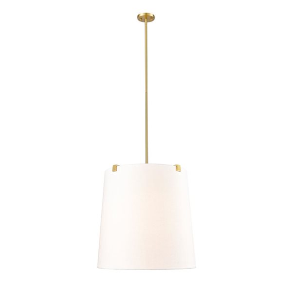 Z-Lite Weston Modern Gold 6-Light Drum Pendant Light