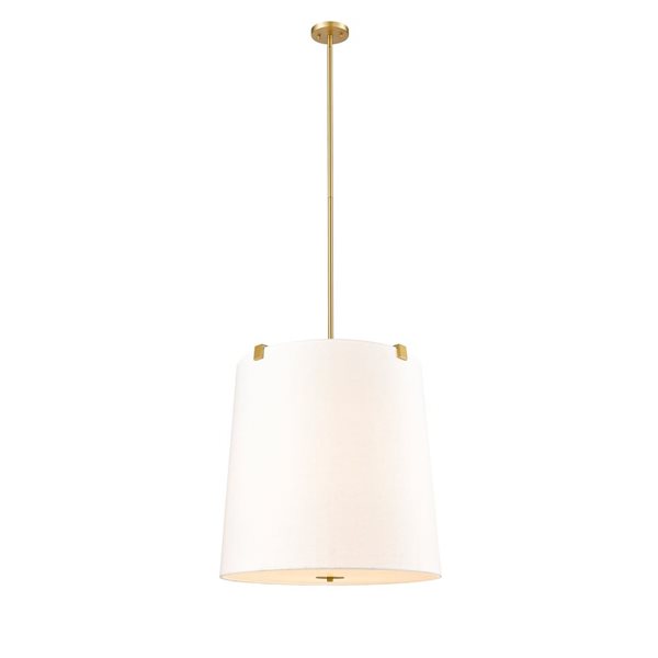 Z-Lite Weston Modern Gold 6-Light Drum Pendant Light