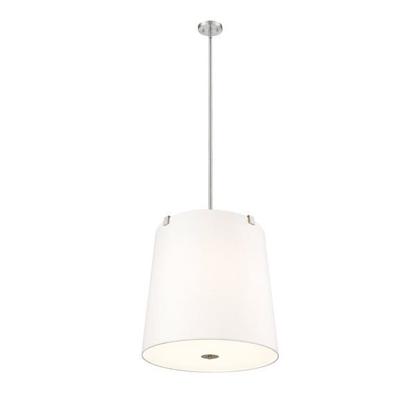 Z-Lite Weston Brushed Nickel 6-Light Drum Pendant Light