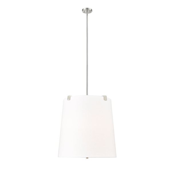 Z-Lite Weston Brushed Nickel 6-Light Drum Pendant Light