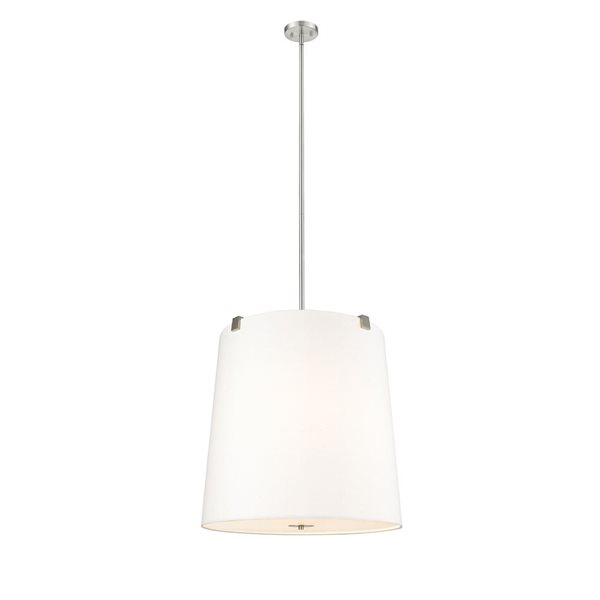 Z-Lite Weston Brushed Nickel 6-Light Drum Pendant Light