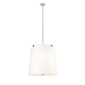 Z-Lite Weston Brushed Nickel 6-Light Drum Pendant Light