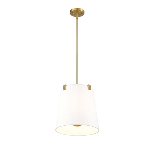 Z-Lite Weston Modern Gold 3-Light Drum Pendant Light