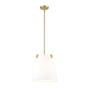 Z-Lite Weston Modern Gold 3-Light Drum Pendant Light