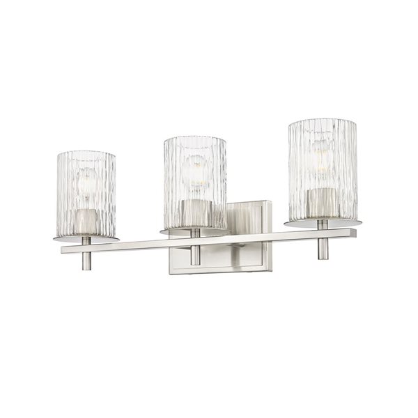 Z-Lite Grayson Brushed Nickel 3-Light Vanity Light