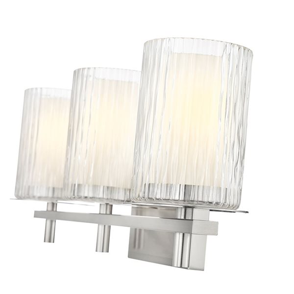 Z-Lite Grayson Brushed Nickel 3-Light Vanity Light