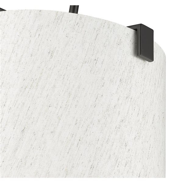 Z-Lite Weston Matte Black 5-Light Drum Pendant Light