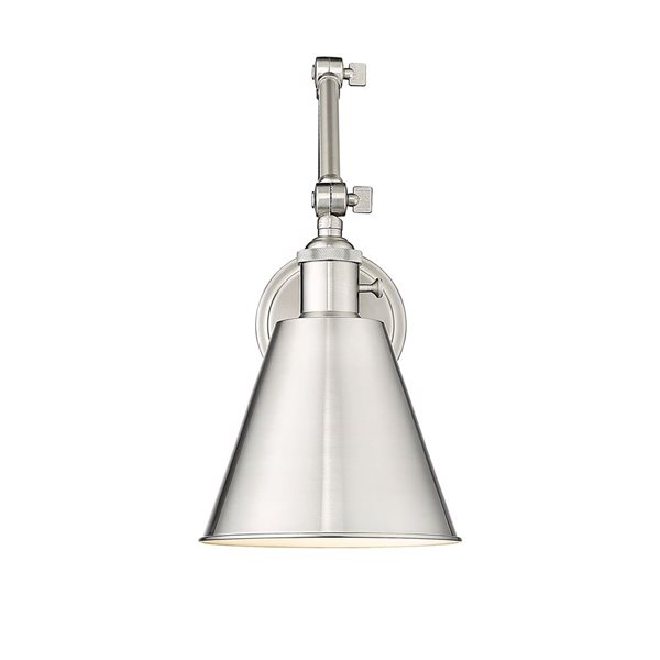 Z-Lite Gayson 7.5 Brushed Nickel 1-Light Wall Sconce