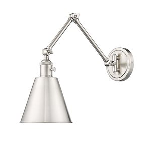 Z-Lite Gayson 7.5 Brushed Nickel 1-Light Wall Sconce