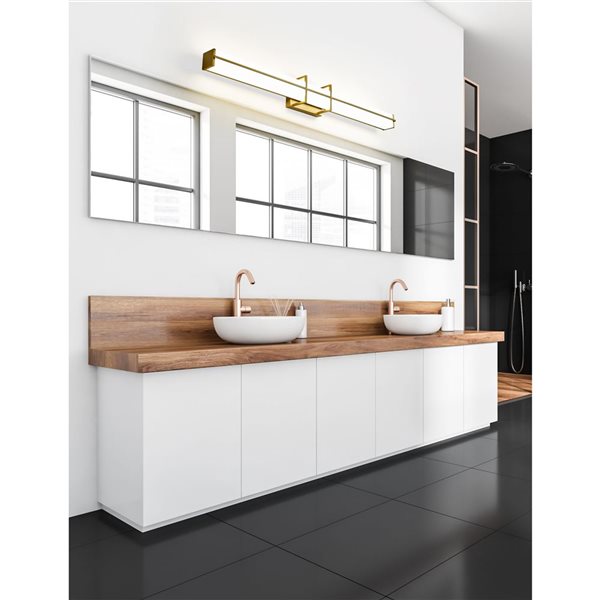 Z-Lite Harrison Modern Gold 1-Light Vanity Light