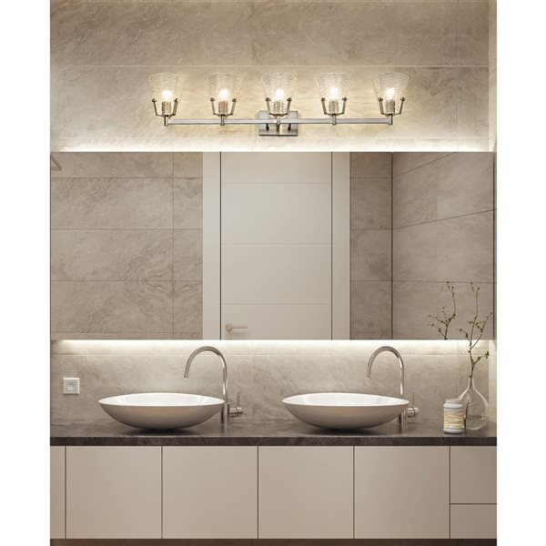 Z-Lite Analia Brushed Nickel 5-Light Vanity Light