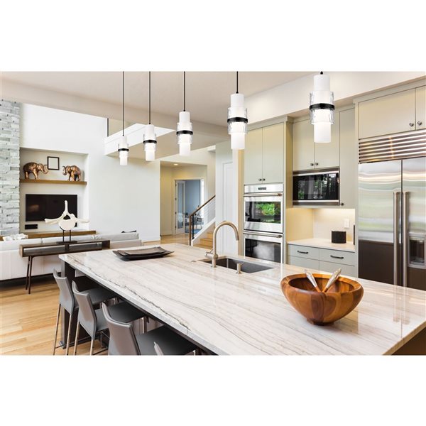 Z-Lite Cayden Matte Black 1-Light Cylinder Pendant Light 1946P-MB