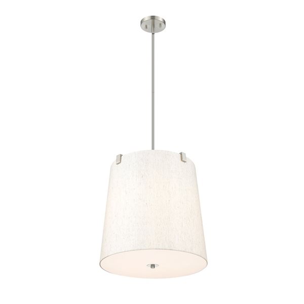 Z-Lite Weston Brushed Nickel 5-Light Drum Pendant Light