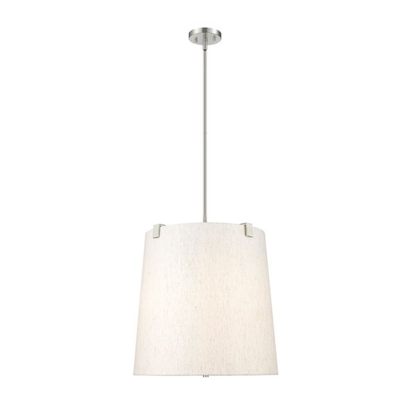 Z-Lite Weston Brushed Nickel 5-Light Drum Pendant Light