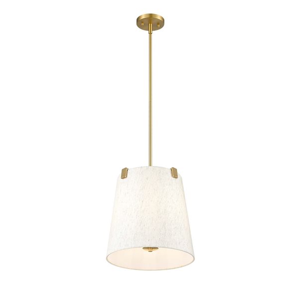 Z-Lite Weston Modern Gold 3-Light Drum Pendant Light