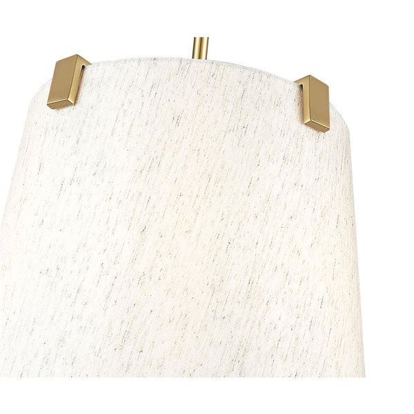 Z-Lite Weston Modern Gold 3-Light Drum Pendant Light