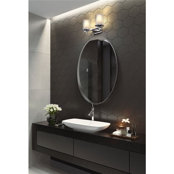 Z-Lite Grayson Chrome 2-Light Vanity Light