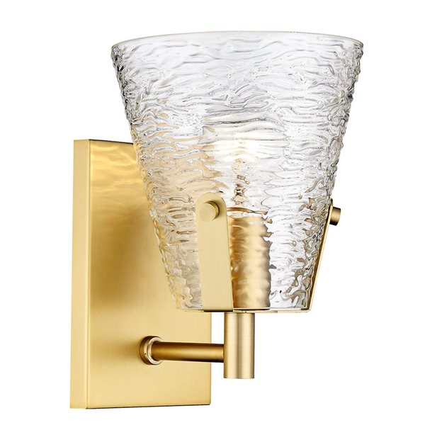 Z-Lite Analia 6.5-in Modern Gold 1-Light Wall Sconce