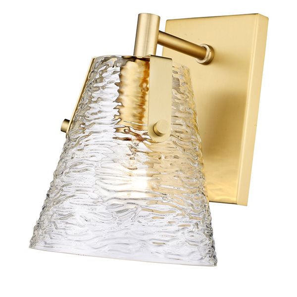 Z-Lite Analia 6.5-in Modern Gold 1-Light Wall Sconce