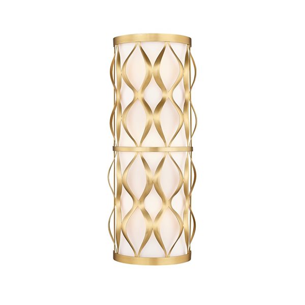 Z-Lite Harden 8-in Modern Gold 3-Light Wall Sconce