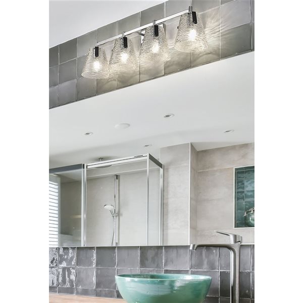 Z-Lite Analia Chrome 4-Light Vanity Light