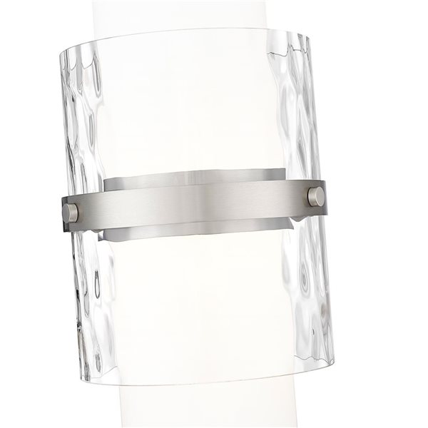 Z-Lite Cayden Brushed Nickel 1-Light Cylinder Pendant Light