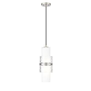 Z-Lite Cayden Brushed Nickel 1-Light Cylinder Pendant Light