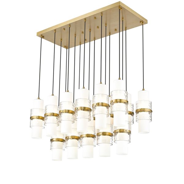 Z-Lite Cayden Modern Gold 17-Light Linear Chandelier