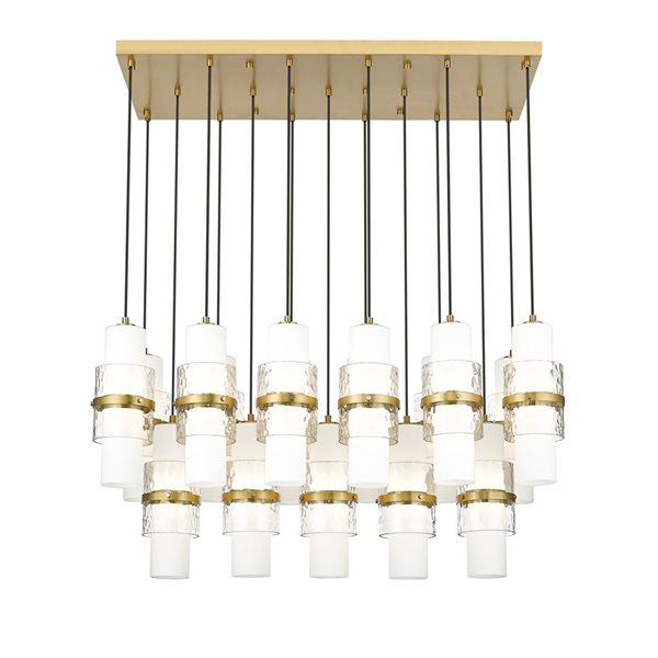 Z-Lite Cayden Modern Gold 17-Light Linear Chandelier