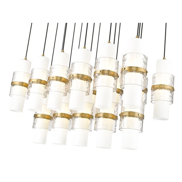 Z-Lite Cayden Modern Gold 17-Light Linear Chandelier