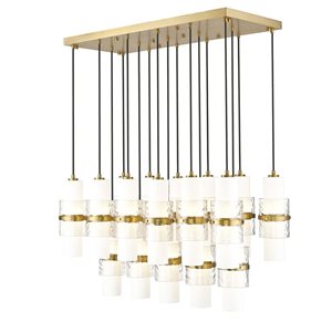 Z-Lite Cayden Modern Gold 17-Light Linear Chandelier