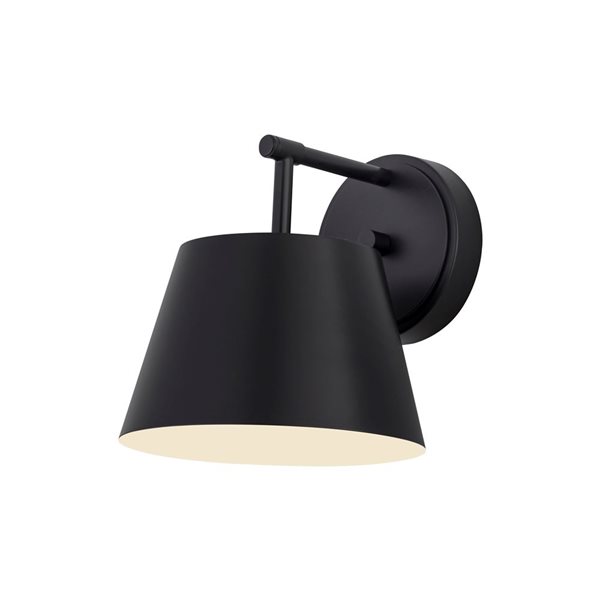 Lilly　0823 Z-Lite Lilly 8-in Matte Black 1-Light Wall Sconce 2307-1S-MB | RONA
