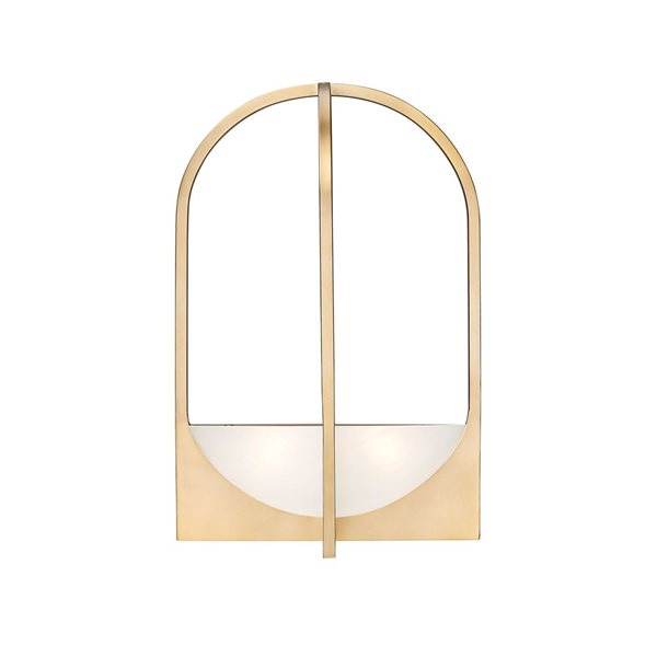 Z-Lite Devon 12-in Modern Gold  2-Light Wall Sconce