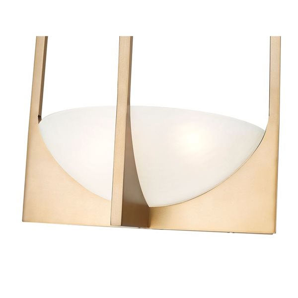 Z-Lite Devon 12-in Modern Gold  2-Light Wall Sconce