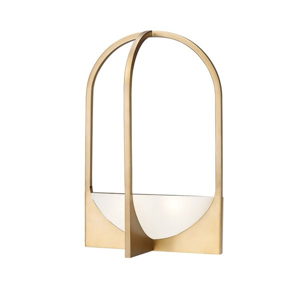 Z-Lite Devon 12-in Modern Gold  2-Light Wall Sconce