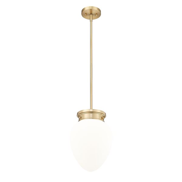 Z-Lite Gideon Modern Gold 1-Light Teardrop  Pendant Light