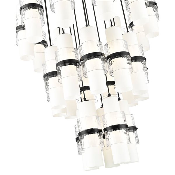 Z-Lite Cayden Matte Black 27-Light Tiered Chandelier