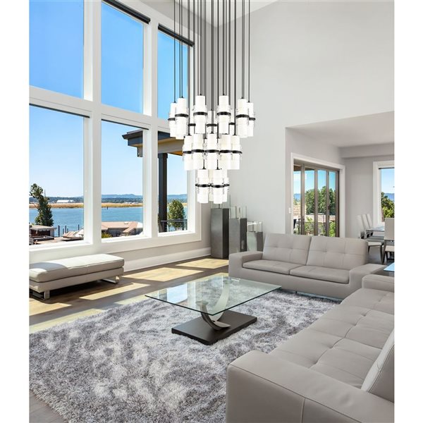 Z-Lite Cayden Matte Black 27-Light Tiered Chandelier