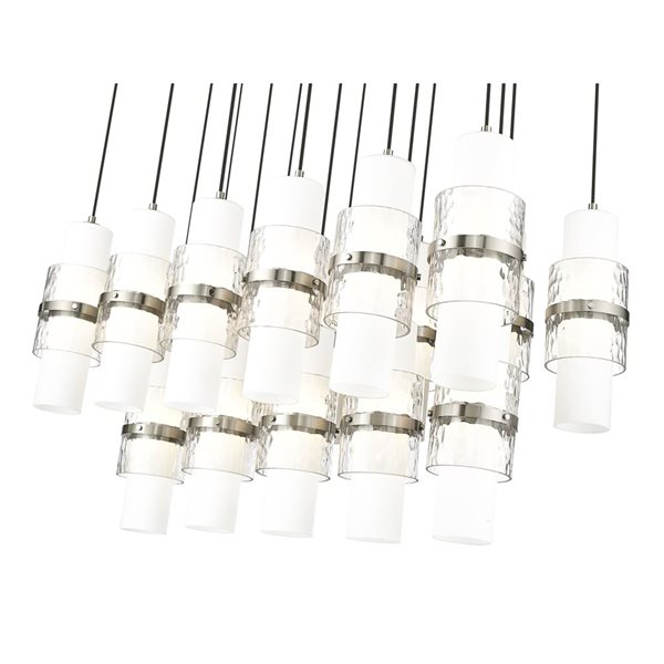 Z-Lite Cayden Brushed Nickel 17-Light Linear Chandelier