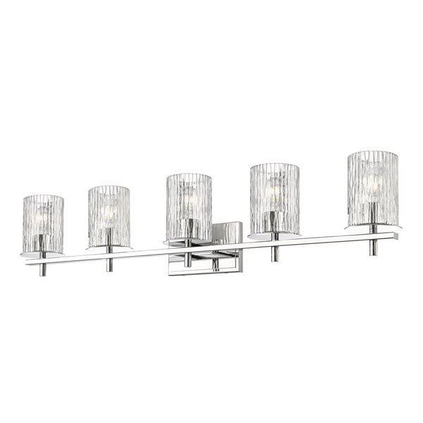 Z-Lite Grayson Chrome 5-Light Vanity Light