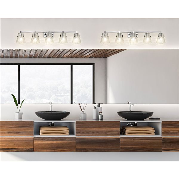 Z-Lite Analia Chrome 5-Light Vanity Light