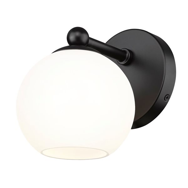 Z-Lite Neoma 5.25-in Matte Black 1-Light Wall Sconce