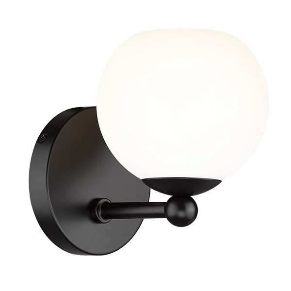 Z-Lite Neoma 5.25-in Matte Black 1-Light Wall Sconce